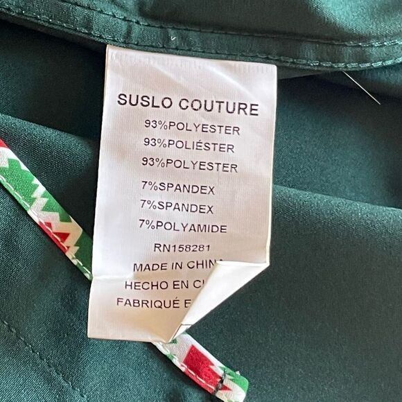 TOM BAINE Slim Fit Holiday Collection Button Down Dress Shirt Hunter Med NWT - Picture 14 of 16